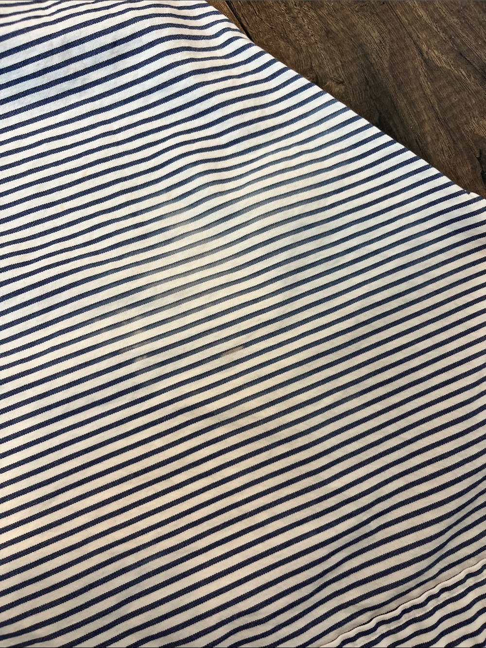 Ralph Lauren Blue and White Striped Button-Down Shirt - Picture 3 of 4